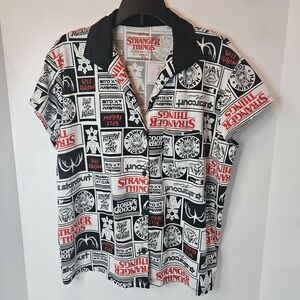 Netflix Stranger Things Woman's 2pc Pajama short set Sz XS 80's Retro Nerdcore